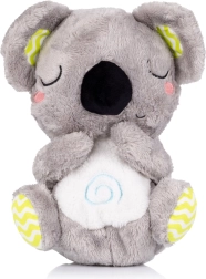 Juguete de peluche respiratorio con música CHIPOLINO koala verde/gris