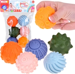 Pelotas sensoriales de colores para niños, 6 uds