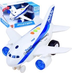 Avión personal interactivo con luces y sonidos, tracción por fricción 1:200