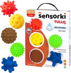 Pelotas sensoriales para bebés – set de 5 piezas sin orificios