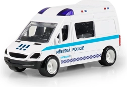 Coche de policía metálico Ostrava 7 cm