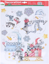 Decoración navideña para ventana 41 × 29 cm