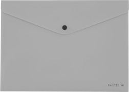 Sobre con broche a presión gris para formato A5