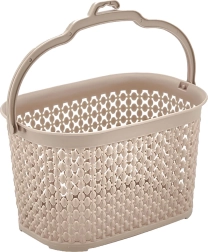 Cesta colgante para pinzas color crema 22 × 14,5 × 13,5 cm