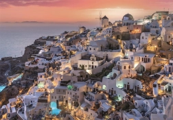 Puzzle Tonos de Santorini 1000 piezas