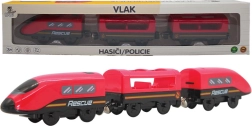 Tren de bomberos Babu con vagones magnéticos a pilas