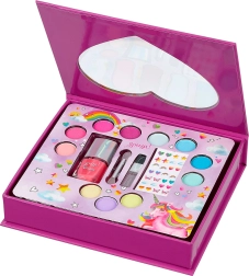 Caja de regalo con cosmética infantil con diseño de corazón