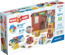 Geomag Magicube Tres cerditos – cubos magnéticos y clips