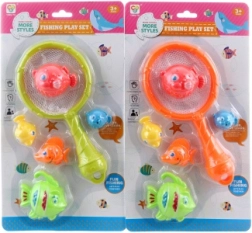 Pesca de pececitos – set infantil con red y 5 pececitos