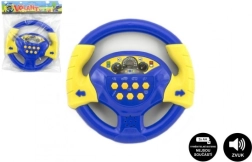 Volante infantil azul con sonido 20 cm a pilas