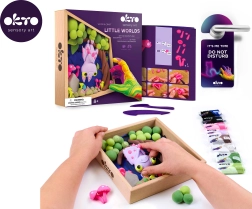 Set de modelado Pequeño mundo en marco – murciélago 21 × 21 cm