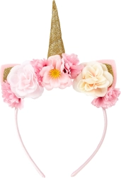 Souza diadema para el pelo de unicornio con flores