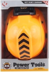 Casco protector infantil con luz