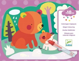 DJECO libro para colorear con agua – vida en el bosque