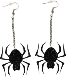 Pendientes colgantes con arañita para Halloween y brujas