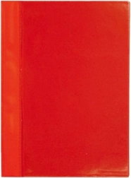 Carpeta de anillas rápida A4 de PVC con bolsillo frontal – rojo