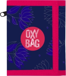 Cartera textil OXY Flowers con cierre de velcro