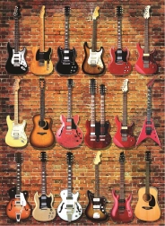 Rompecabezas Anatolian colección de guitarras 1000 piezas