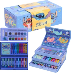 Maletín de dibujo con set artístico Lilo y Stitch