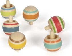 Peonza de madera con rayas small foot
