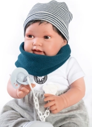 Antonio Juan Pipo Hair – muñeco bebé realista 42 cm con cuerpo blando
