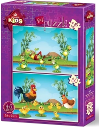 Puzle Animalitos con sus crías (35 y 60 piezas)