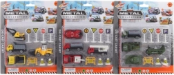 Set de coches metálicos con señales