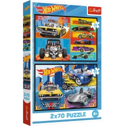 Puzzle 2x70 Coches Hot Wheels