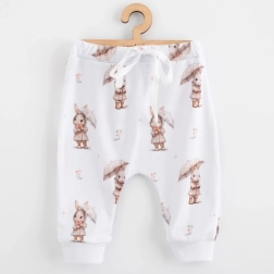Pantalones jogger infantiles de algodón NEW BABY For Babies Bunny, talla 56 (0–3 m)