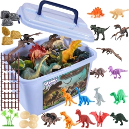 Woopie set de figuras de dinosaurios (40 piezas) en caja portátil