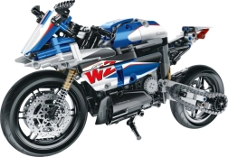 Set de construcción moto azul