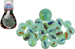 Canicas de vidrio para jugar a las canicas en malla – mezcla de tamaños