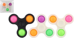 Spinner Bubble Pops de plástico 7 cm – juguete antiestrés 3 colores