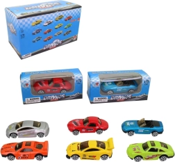 Coches de carreras de 7 cm con ruedas libres