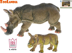 Zoolandia rinoceronte con cría – set de figuras