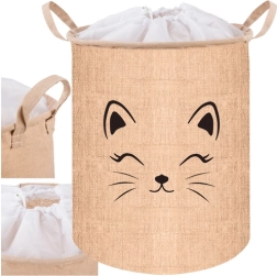 Cesta textil para juguetes y ropa con tapa 35 l KRUZZEL