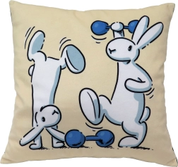 Almohada infantil BOB A BOBEK 30 × 30 cm – motivo de golosinas
