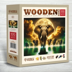 Wooden City rompecabezas de madera Sueños de Elefante 1010 piezas