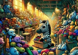 Puzzle Fábrica de juguetes 100 piezas