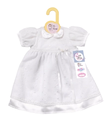 Vestido blanco para muñecas 39–46 cm DOLLY MODA
