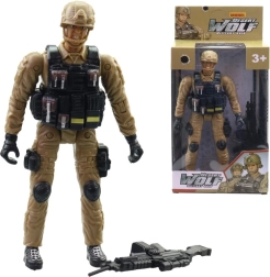 Soldado con accesorios 18 cm