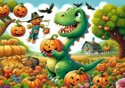 Puzle Dinosaurio adorable de 50 piezas
