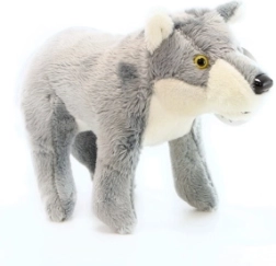 Lobo de peluche de pie 20 cm