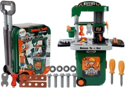 Set infantil de taller en maletín con ruedas – mini taller portátil