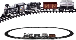 Conjunto de tren con locomotora y vagones con control remoto