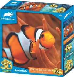 Puzzle 3D pez payaso de 63 piezas
