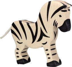Figura de madera de cebra Holztiger - 1 unidad