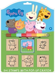 Set de sellos Peppa Pig con crayón de cera