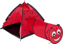 Tienda infantil con túnel Mariquita roja