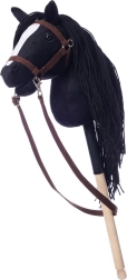 Caballo de palo HoppiHorse - negro